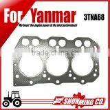 For Yanmar Diesel Excavator Engine Replacement Parts 3TNA68 Graphite Head Gasket thumbnail-1