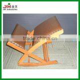 Old-fashioned Foldable Wooden Ottoman With PU Leather thumbnail-1