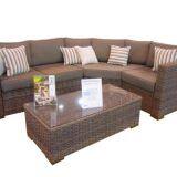 Arm Sofa Corner Sofa Middle Sofa Coffee Table Powder Coating Aluminum Frame10cm Seat Cushion Axvision 1 Pillow