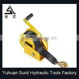 1200LBS Powder Coated Yellow Small Hand Portable Boat Brake Winch thumbnail-2