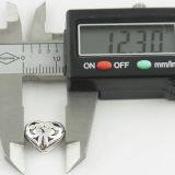 Metal Heart Shaped DIY Sterling Silver Jewelry Beads thumbnail-4