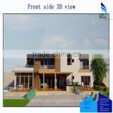 Luxury Light Steel Structure Prefab Mansion thumbnail-2