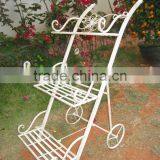 Light Weight Antique White Classical Vintage Outdoor Unit Steel Shelf thumbnail-1