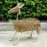 Decorative Wood Square Pot Outdoor thumbnail-1