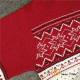 Zipper Half Turtleneck Sweater With Snowflake Pattern thumbnail-4