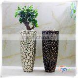 Black Resin Tall Pots Flower Planter thumbnail-4