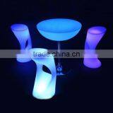 OEM Plastic LED Bar Molded Furniture Party Led Table and Chair Set thumbnail-1