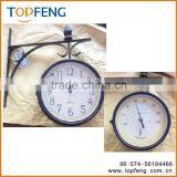 Double Sided Wall Clock With Temperature Thermometer Clock thumbnail-1