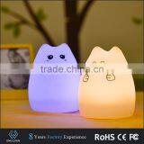 LED Color Changing Silicone Animal Night Light Cat Led Light thumbnail-2
