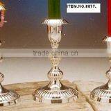 Silver Candle Holder, Metal Candleholder, Home Decor, Candlestick, Candlebra, Candlestick Holder,Candle Stand,Candles Holders thumbnail-1