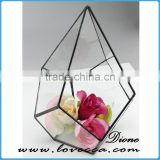 Wholesale clear glass hanging reptile terrarium geometric