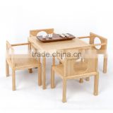 Dining room furniture type bamboo 4 pcs chair formal dining set