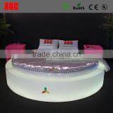 Hot Sale XGC Luxury Oval Shaped Bed With 16 Colors Changing LED Lighting thumbnail-4