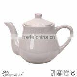 2015 Latest Design Teapot Set Relief, Stone Porcelain Teapot, High Quality Promotional Teapot