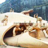 Outdoor Fengshui Decoration Metal Crafts Bronze Happy Buddha Statues for Sale thumbnail-3