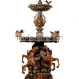 Landscape Garden Decorations Bronze Metal Nude Fountains Boy thumbnail-3