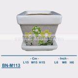 Vietnamese Ceramic Sandblasting Mini Flower Pot BN-M113 thumbnail-1
