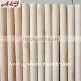Two-times Polished Solid Wooden Broom Handle Domed thumbnail-4
