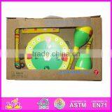 Hot Sale High Quality Baby Drum, Wooden Musical Instruments Baby Drum, Fashion Style Musical Baby Drum W07A036 thumbnail-1