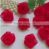 MSD wholesale organza ribbon rose for clothing decoration