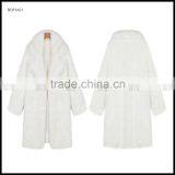 Korean Fashion Style Inter White Fur Parka Coat thumbnail-6