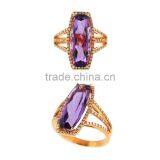 Dongzhou Purple 277 Rectangle Flat Back Sew on k5 Crystal Stones thumbnail-5