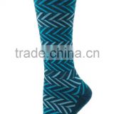 Women's Chevron Compression Socks with merino wool and bamboo