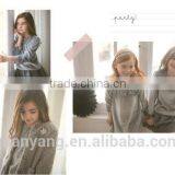 2017 New Style Long Sleeve Velour Children Boutique Clothing Kids Wholesale Fancy Baby Dress thumbnail-4