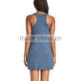 Next Level Apparel Women's Tri-Blend Racerback Tank Dress - 50% Polyester, 25% Combed Ring-spun Jersey, 25% Rayon thumbnail-3