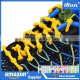 MOQ:100 Pairs!!!~10 Colors~No Tie Elastic Laces With Knots~None Tie Elastic Lazy Shoe Laces For Sport Triathlon~Accept Custom thumbnail-1