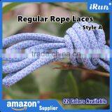 Round Rope Shoe Laces 22 Colours All Various Sizes Oval Cord Trainer Yeezy Boot Shoelaces - Shoestrings for Basketball Shoes thumbnail-4