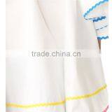 Summer off Shoulder Short Flutter Sleeves Rickrack Latest Designer Blouses thumbnail-5