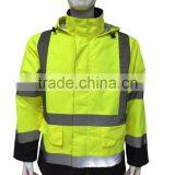 hi vis waterproof reflective winter thick jacket