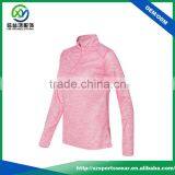 Hot Sale Polyester /cotton Quater-zip Sport t Shirt Women Sweatshirt thumbnail-1