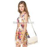 2016 Women Casual One Piece Dress in Floral Print thumbnail-2