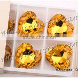 4827 Crystal Beads 28mm Topaz Color Point-Back Rhinestone thumbnail-1