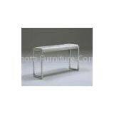 Rectangle White Marble Coffee Tables, Marble Top Console Table