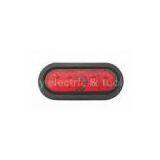 6 Inch OVAL Led Side Marker Lights Red With 4PCS Leds thumbnail-1