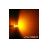 5mm cylindrical flat top yellow led