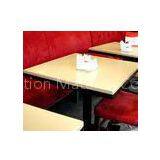 Polished Black Marble Top Dining Table / Coffee Shop Tables for 2 Person