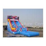 Indoor Residential Blue Inflatable Water Slide For Birthday Party Rentals