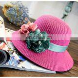 Summer Collapsible Straw Hat Straw Plaited Article Outdoors Sunshade Hat thumbnail-3
