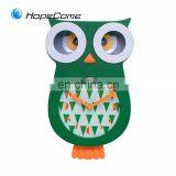 For Children Colorful Bedroom Cartoon Animals Owl Wall Clock thumbnail-1