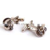 High Quality Silver Metal Knot Cufflinks thumbnail-2