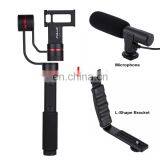 PULUZ G1 3-Axis Stabilizer Handheld Gimbal With Clamp Mount and Tripod Holder + L-Shape Bracket + Video Microphone thumbnail-2