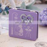 HOT SALE CUSTOM MAKE UP POCKET HEART LOVE COSMETIC MIRROR