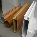 Wood grain aluminum square pipe