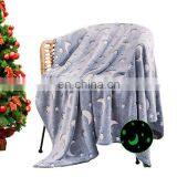 Custom 280GSM Flannel Glow in the Dark Baby Blanket 127*152CM thumbnail-6