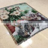 RAWHOUSE Woven Throw Tapestry Wall Hanging Sofa Cover Blanket With Fringe Jacquard Blanket thumbnail-5