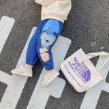 Autumn Boy Baby Korean Version of Trousers for Children Cartoon Printed With Foreign Style Children With Velvet Jean Trousers thumbnail-4